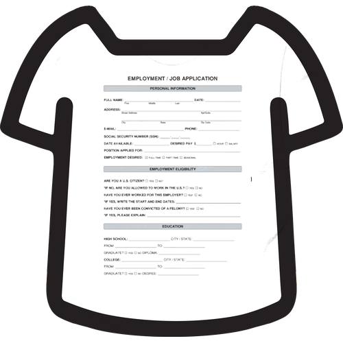 JOB APPLICATION SHIRT